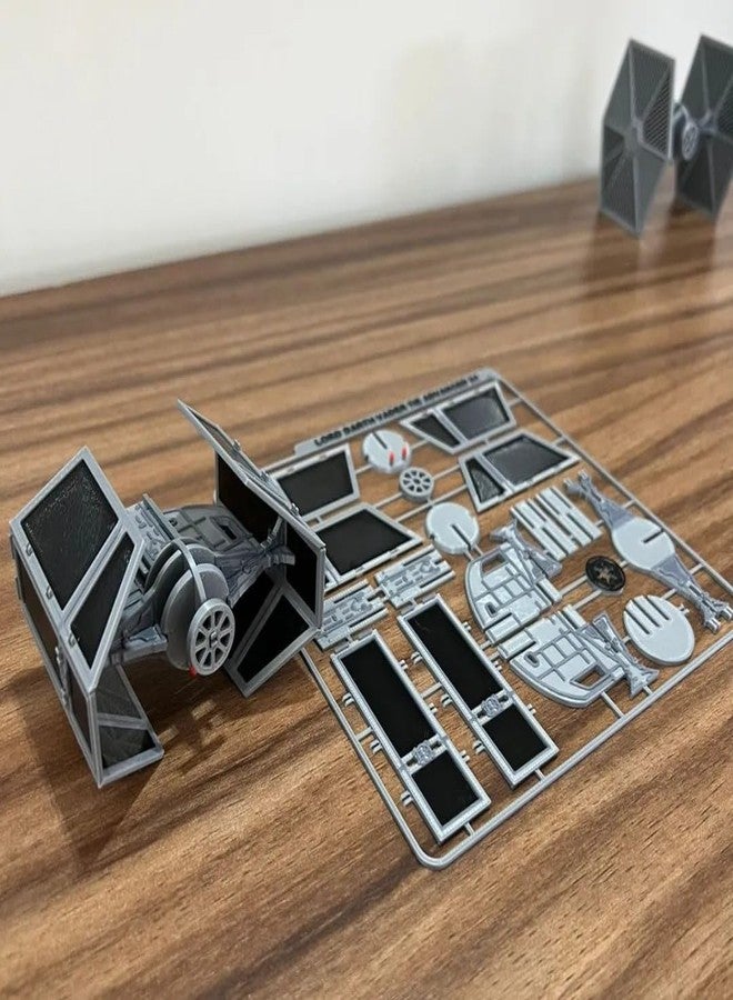 3D CRAFT Lord Darth Vader TIE Advanced X1 Model Kit Parts, Plastic Scale Model Sprue,Multicolor - Image 3